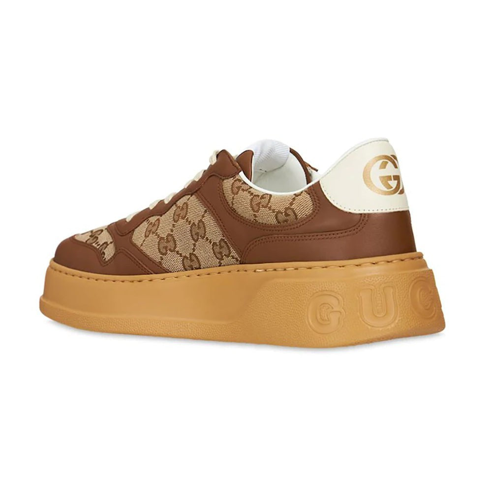 GUCCI GG Canvas leather-trimmed sneakers - DUBAI ALL STAR