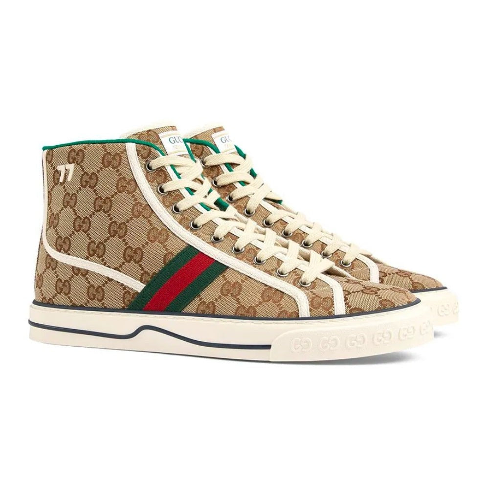 Gucci Tennis 1977 High 'Beige Ebony' - DUBAI ALL STAR