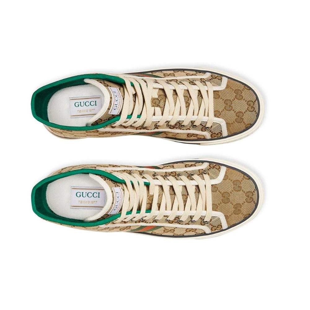 Gucci Tennis 1977 High 'Beige Ebony' - DUBAI ALL STAR