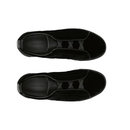 ZEGNA  Velvet Triple Stitch Sneakers "Black" - DUBAI ALL STAR