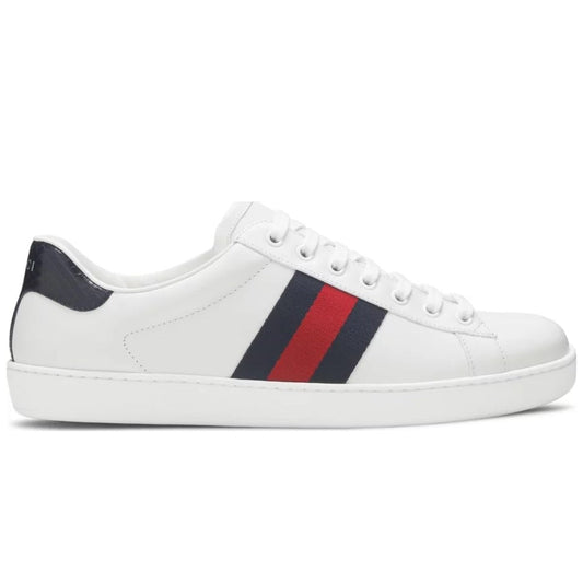 Gucci Ace Leather 'White Blue' - DUBAI ALL STAR