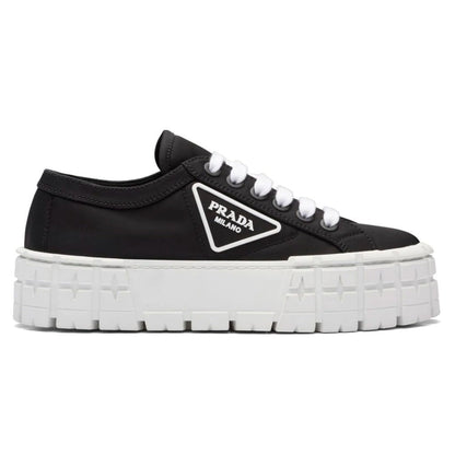 Prada  Gabardine Wheel Platform 'Black White' - DUBAI ALL STAR