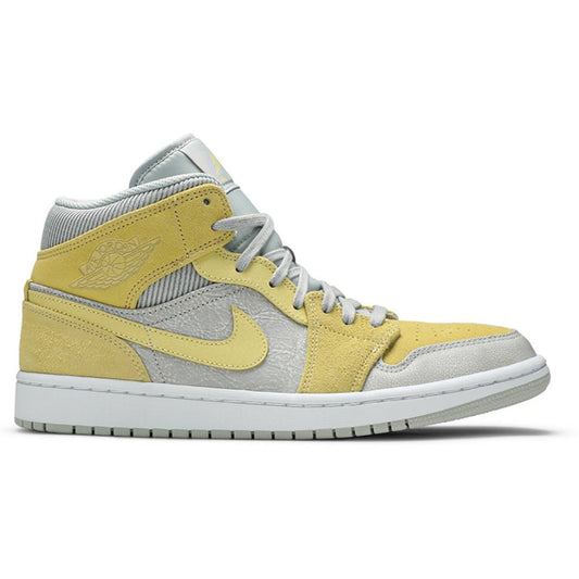 Air Jordan 1 Mid SE "Tan Grey Lemon Wash Yellow" - DUBAI ALL STAR