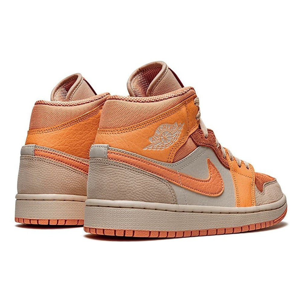 Air Jordan 1 Mid sneakers "Orange - leather/rubber" - DUBAI ALL STAR