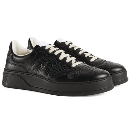 GUCCI Leather GG Embossed Sneakers "Black" - DUBAI ALL STAR