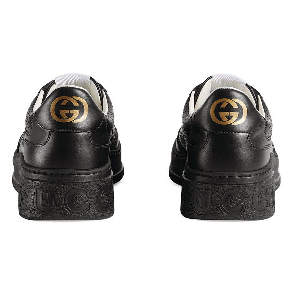 GUCCI Leather GG Embossed Sneakers "Black" - DUBAI ALL STAR