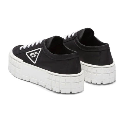 Prada  Gabardine Wheel Platform 'Black White' - DUBAI ALL STAR