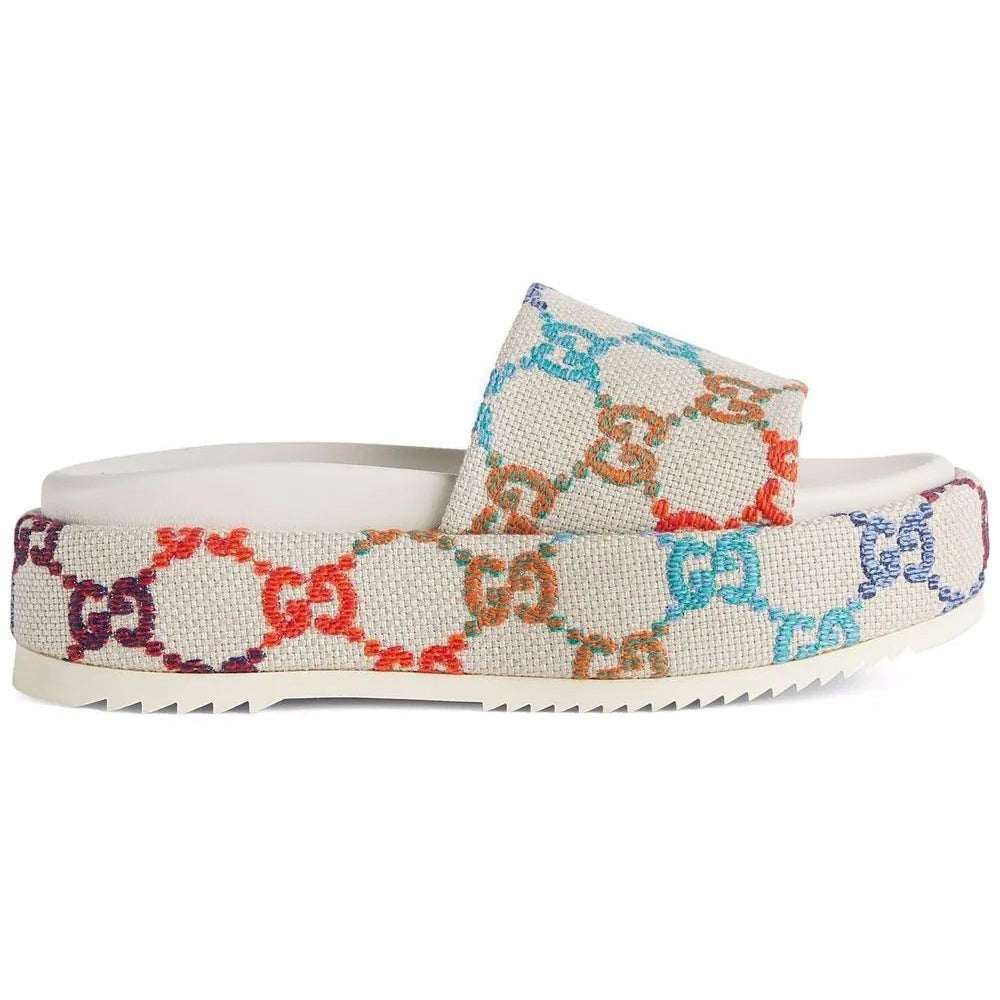 Gucci GG jacquard platform slides - DUBAI ALL STAR