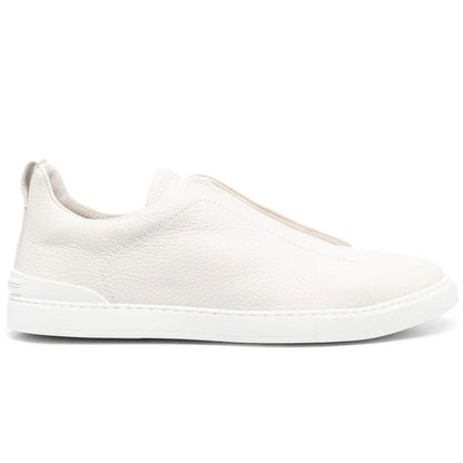 Zegna Triple Stich leather sneakers "White" - DUBAI ALL STAR