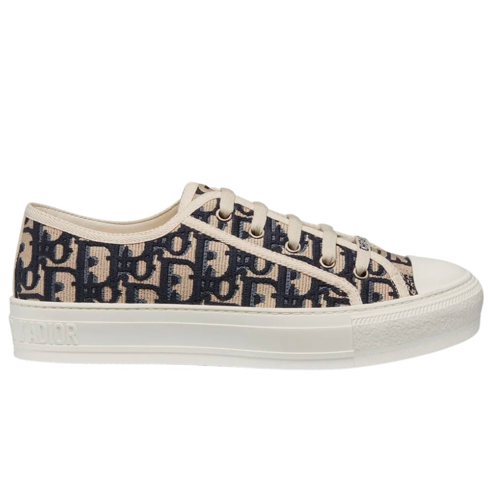 WALK'N'DIOR SNEAKER Blue Dior Oblique Embroidered Canvas - DUBAI ALL STAR