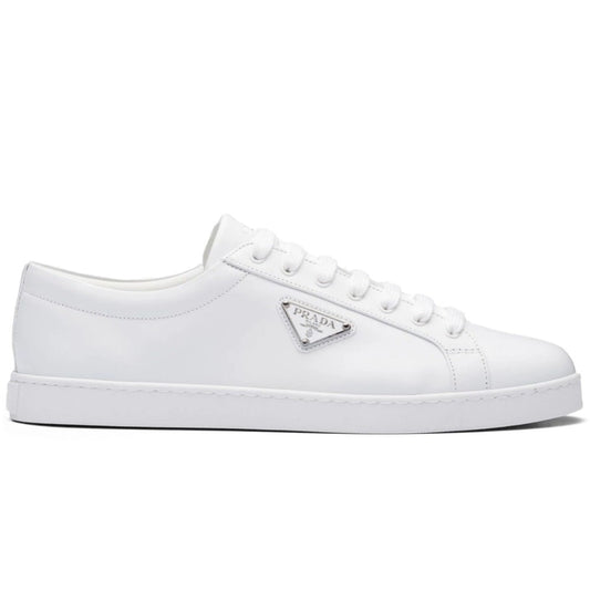 Prada Brushed Leather Sneaker 'White' - DUBAI ALL STAR