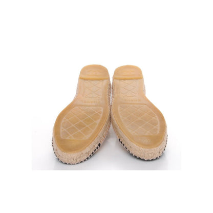 CHANEL Lambskin CC Espadrilles 40 'Beige Black' - DUBAI ALL STAR