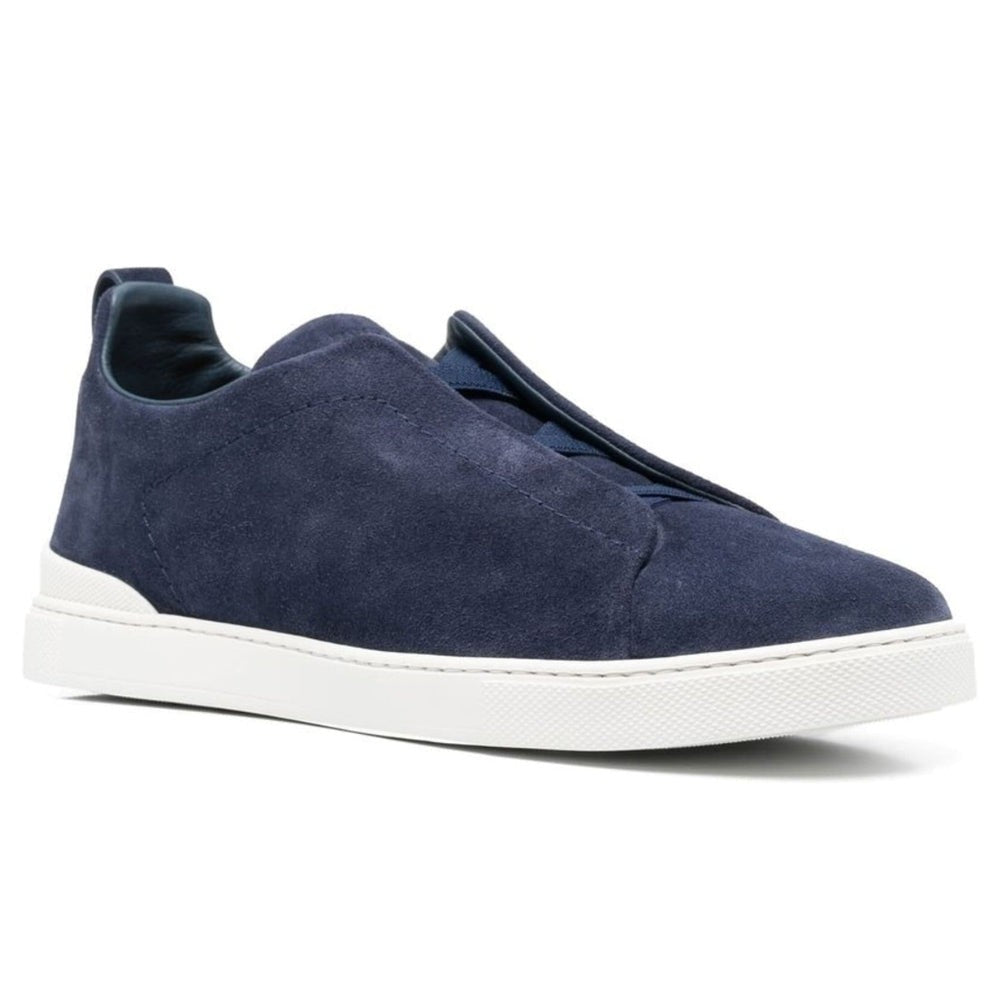 Zegna slip-on suede sneakers "Blue" - DUBAI ALL STAR