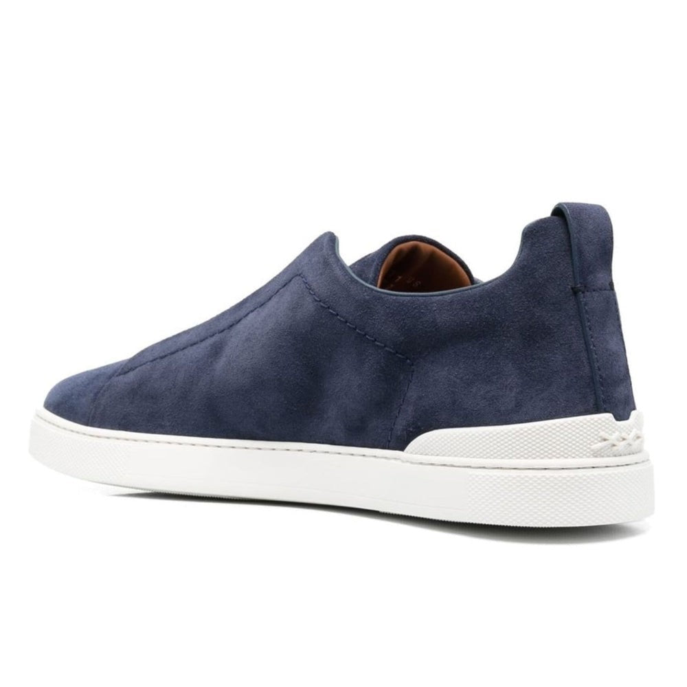 Zegna slip-on suede sneakers "Blue" - DUBAI ALL STAR