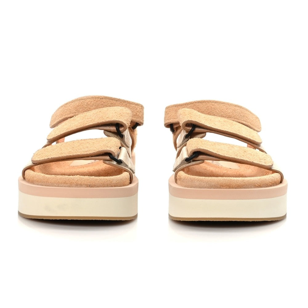 CHANEL Suede Calfskin Velcro "Beige" - DUBAI ALL STAR