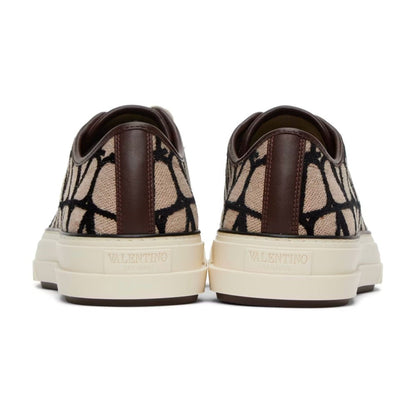 Valentino Garavani Beige & Black Totaloop Sneaker - DUBAI ALL STAR