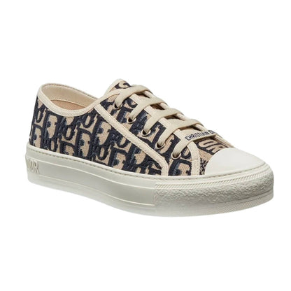 WALK'N'DIOR SNEAKER Blue Dior Oblique Embroidered Canvas - DUBAI ALL STAR