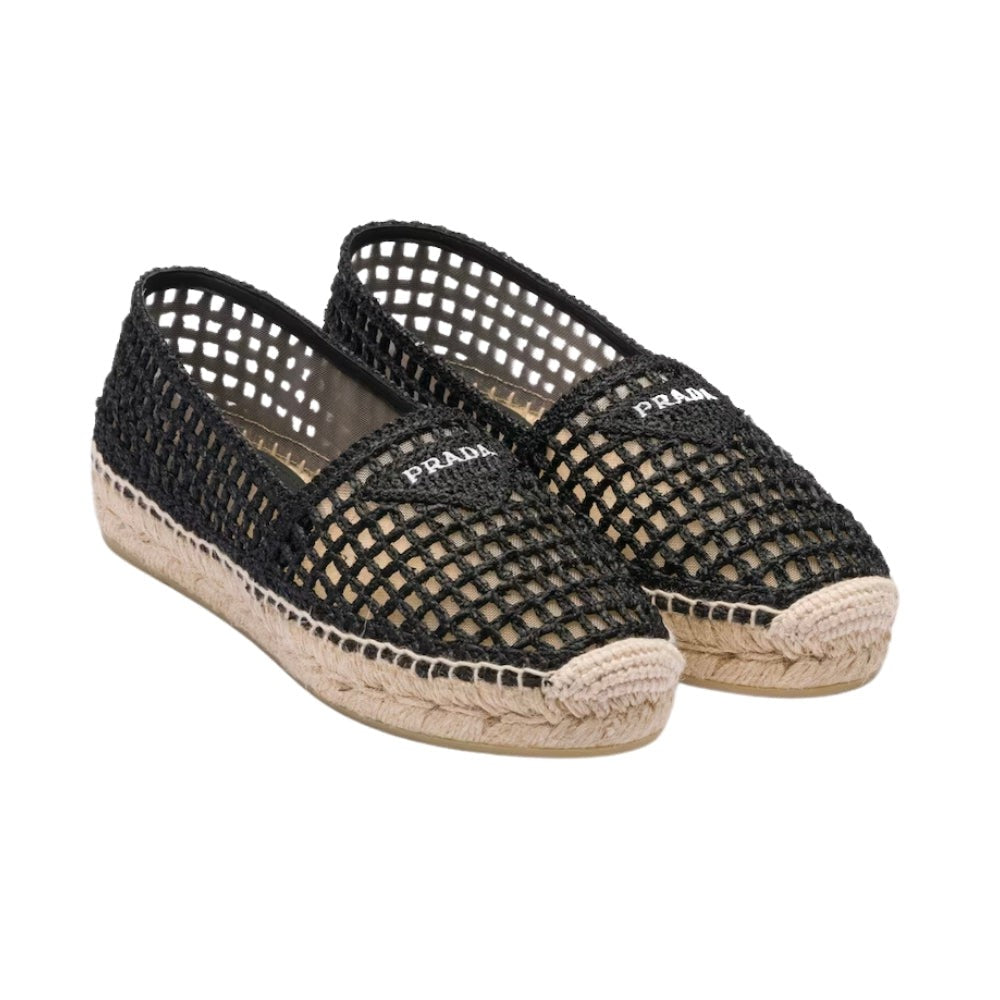 Prada Crochet espadrilles 'Black' - DUBAI ALL STAR