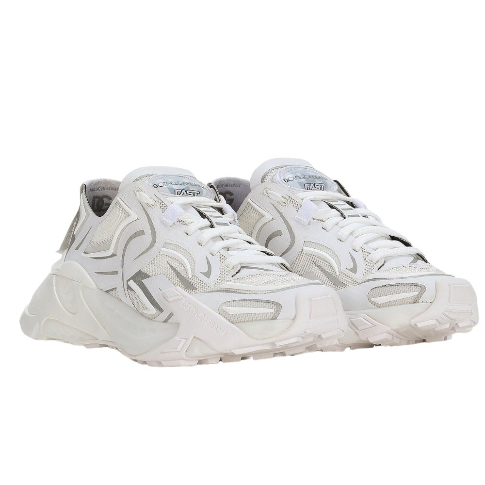 Dolce & Gabbana Technical fabric Fast sneakers 'White' - DUBAI ALL STAR