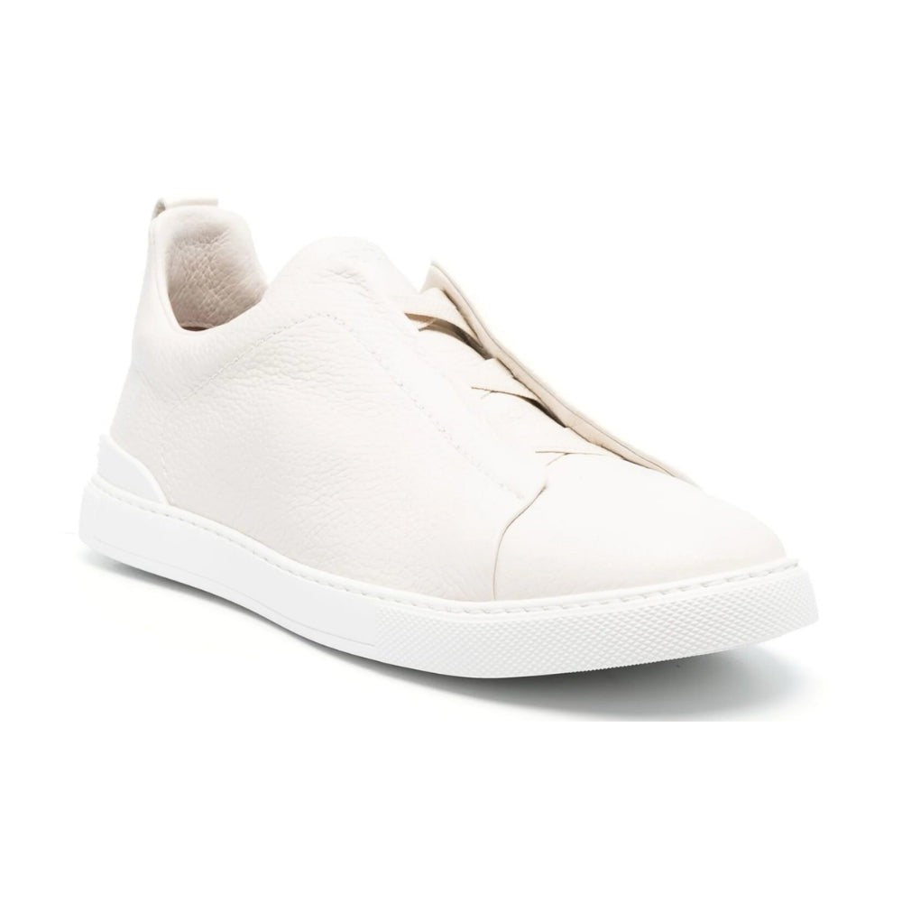 Zegna Triple Stich leather sneakers "White" - DUBAI ALL STAR