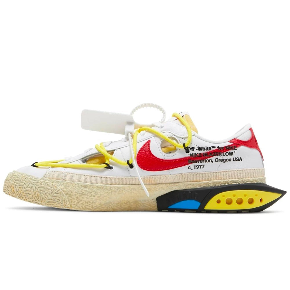 Off-White x Nike Blazer Low 'White University Red' - DUBAI ALL STAR