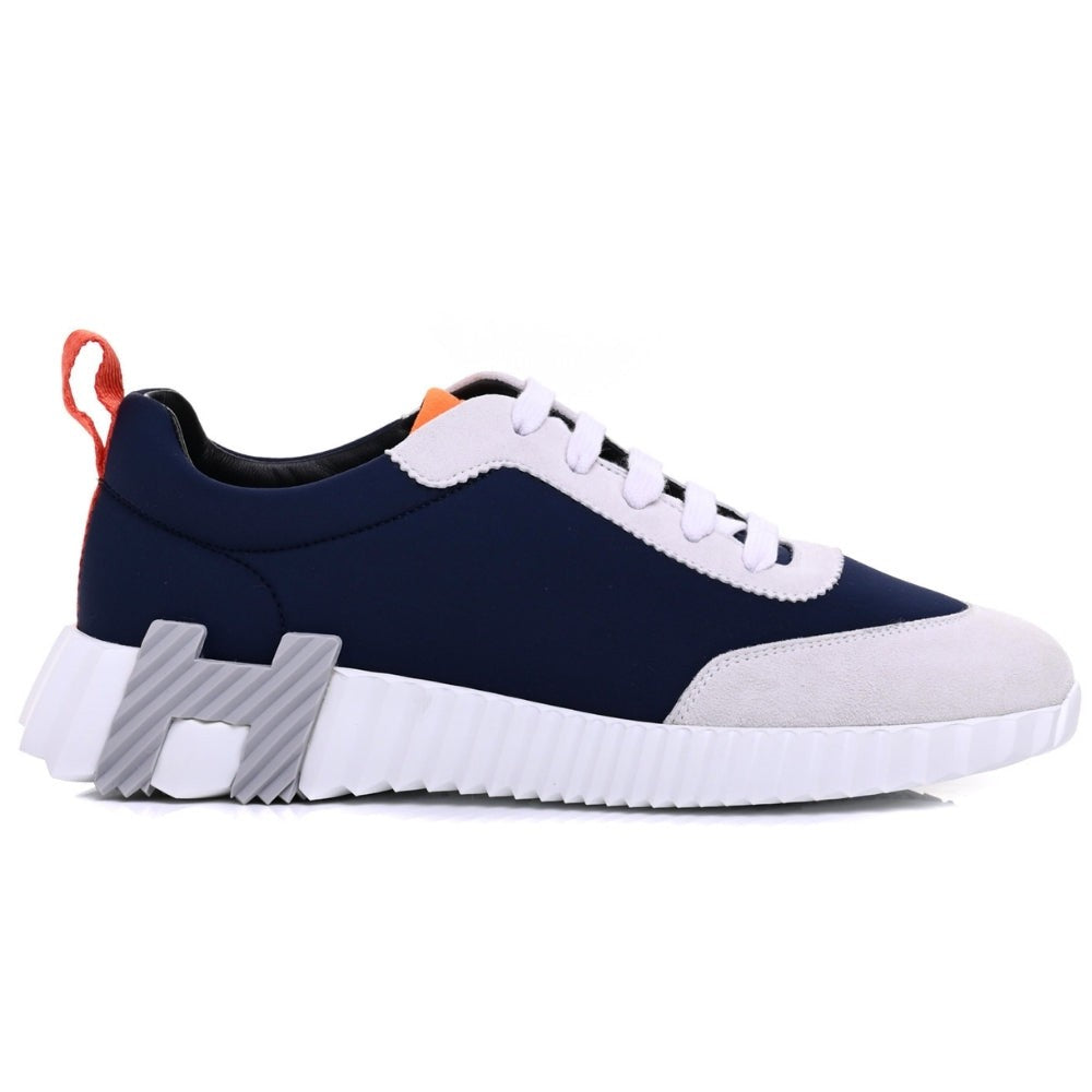 Hermès Suede and Nylon Boucning "Navy Blue/Grey" - DUBAI ALL STAR