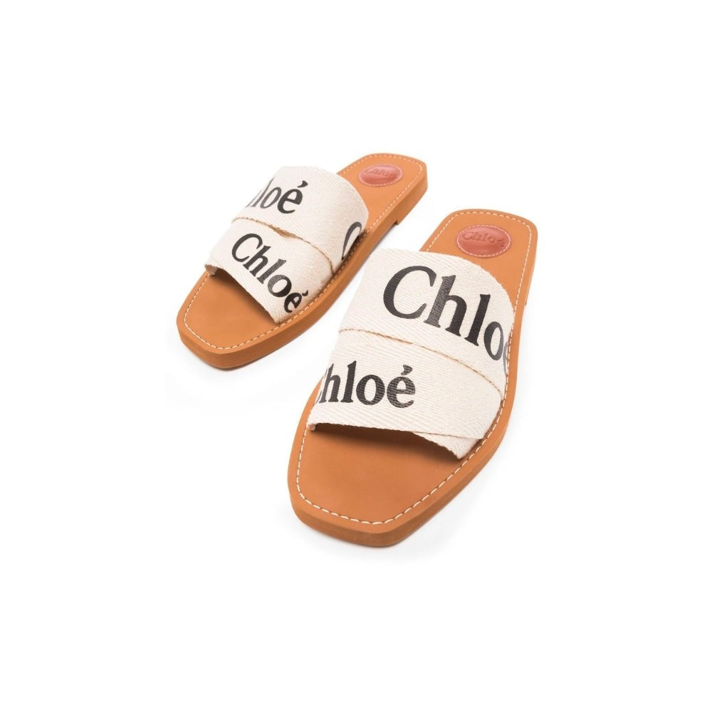 CHLOÉ Woody Slides Beige - DUBAI ALL STAR