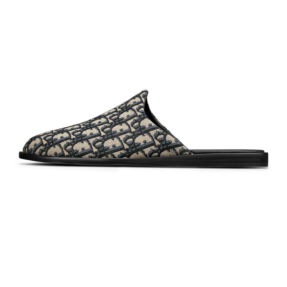 Indior Mule Beige and Black Dior Oblique Jacquard - DUBAI ALL STAR