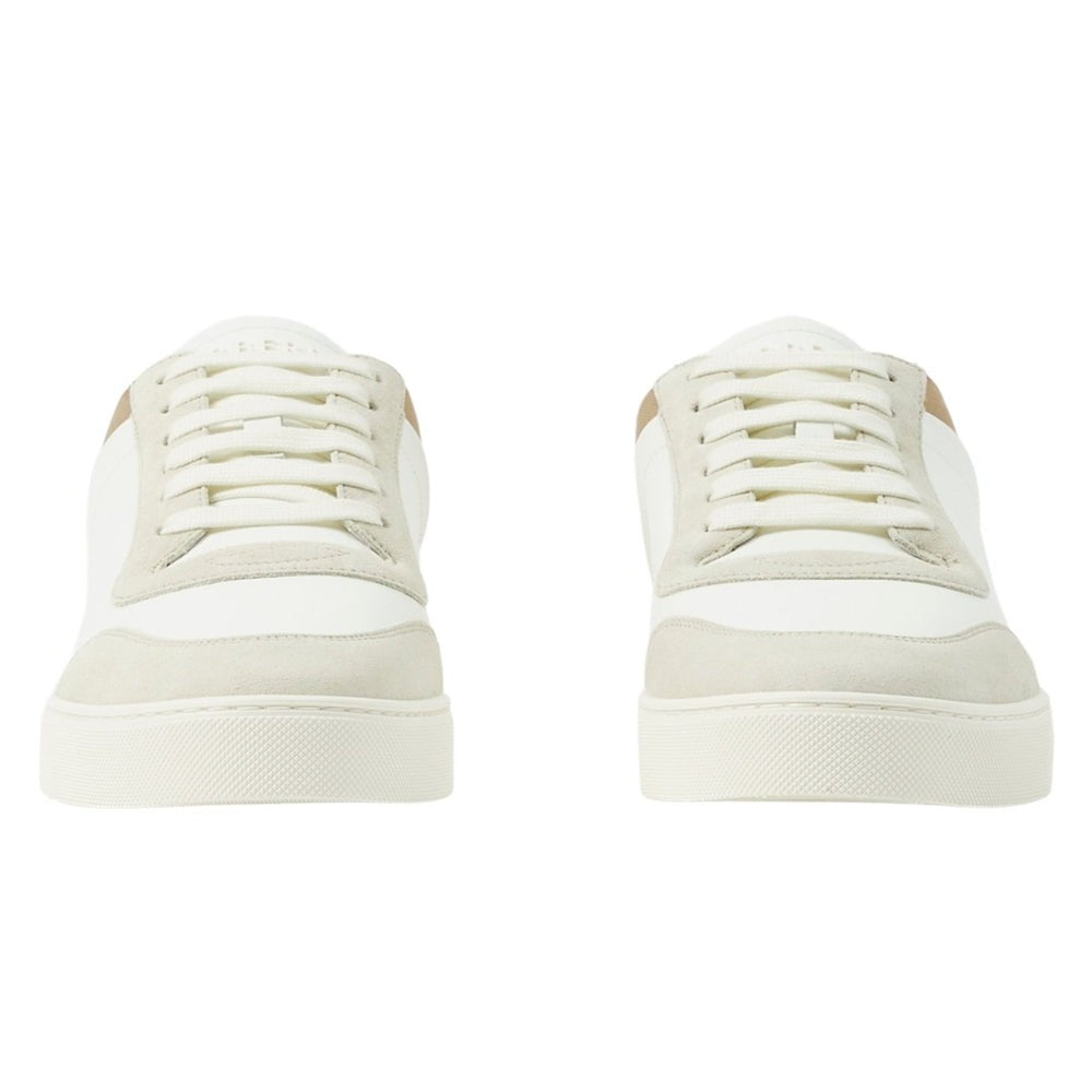 Burberry Check Panelled Sneakers 'Natural White Archive Beige' - DUBAI ALL STAR