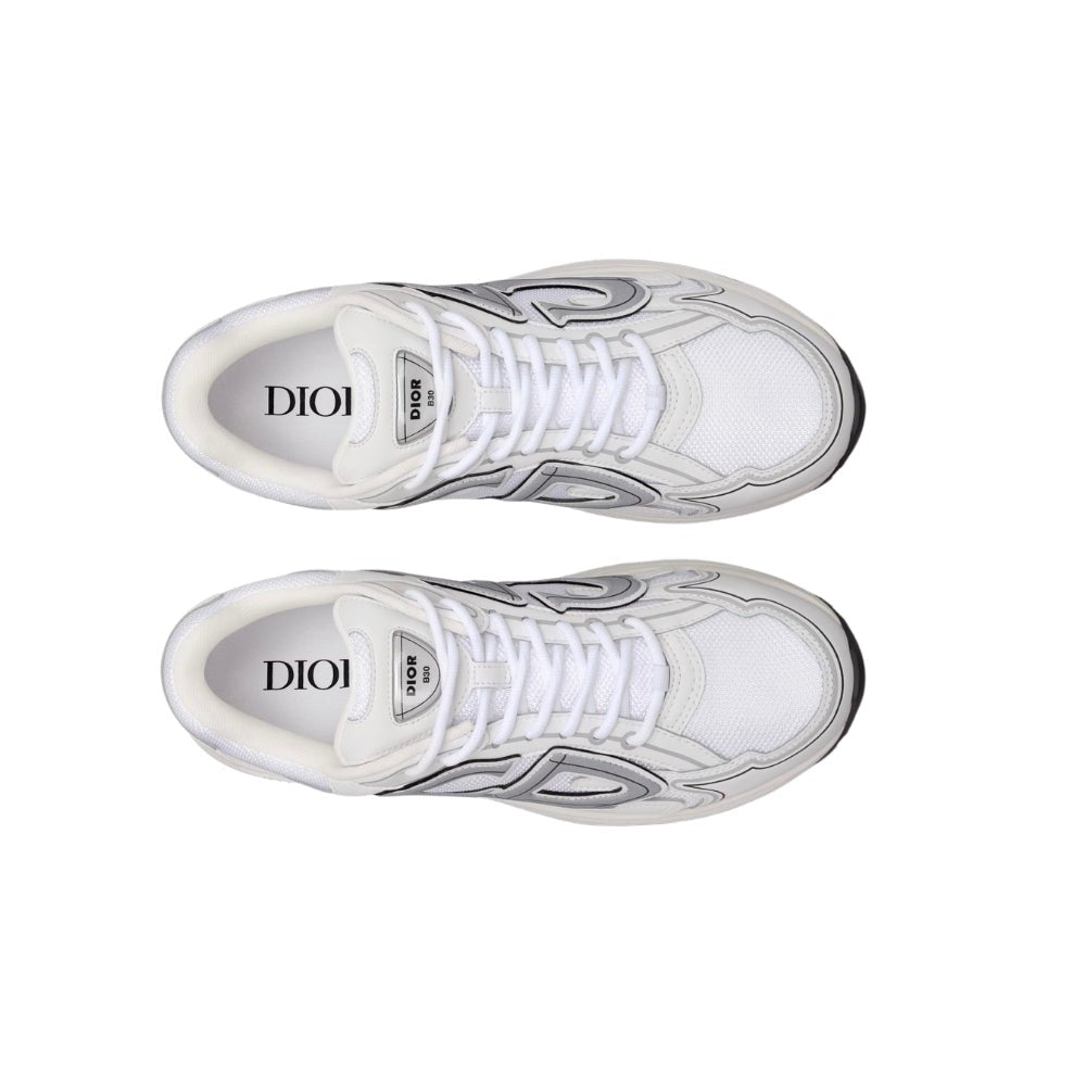 Dior B30 White Mesh And Technical Fabric Low Top Sneakers - DUBAI ALL STAR