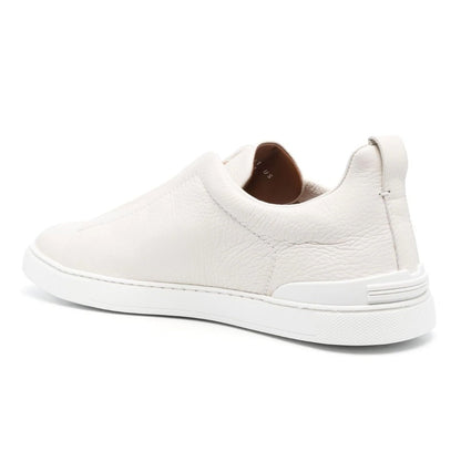 Zegna Triple Stich leather sneakers "White" - DUBAI ALL STAR