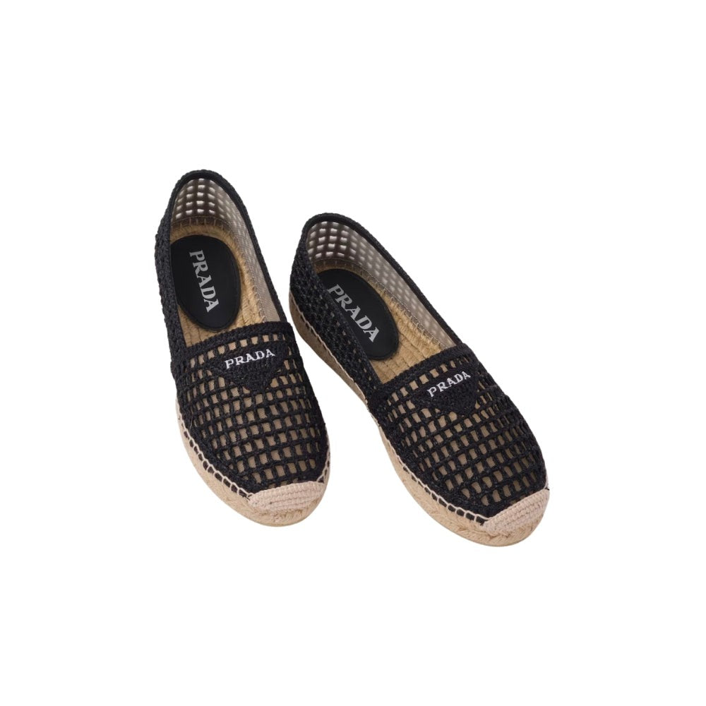 Prada Crochet espadrilles 'Black' - DUBAI ALL STAR