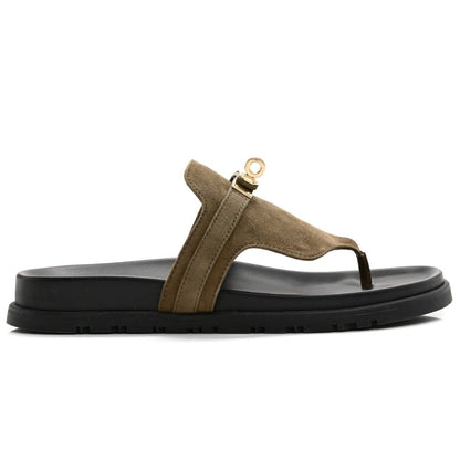 HERMES Empire sandal "Green" - DUBAI ALL STAR