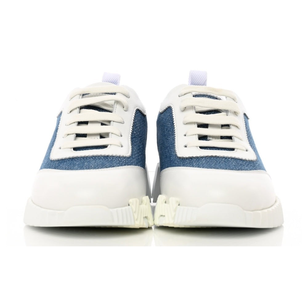 Hermès Denim Suede Goatskin Bouncing  "Bleu Clair White" - DUBAI ALL STAR