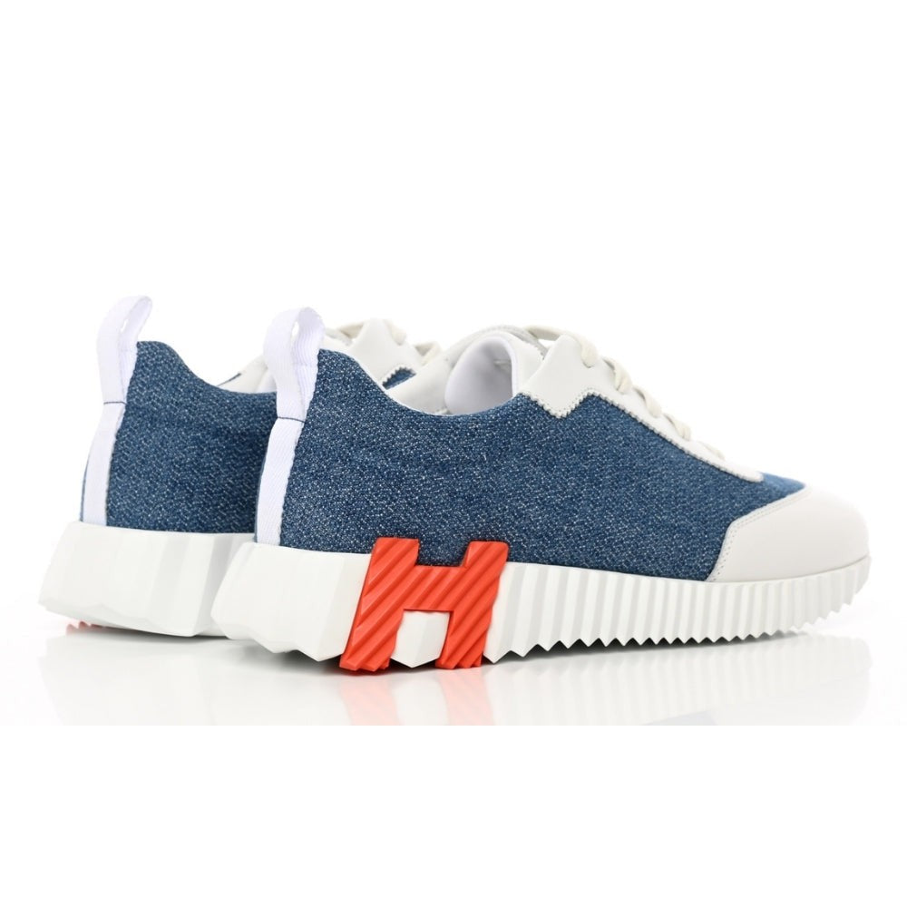 Hermès Denim Suede Goatskin Bouncing  "Bleu Clair White" - DUBAI ALL STAR