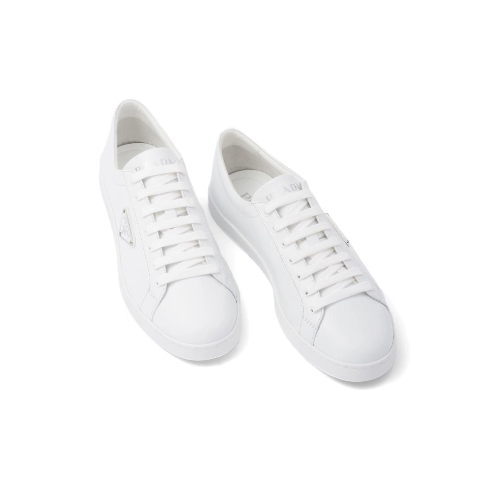 Prada Brushed Leather Sneaker 'White' - DUBAI ALL STAR