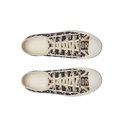 WALK'N'DIOR SNEAKER Blue Dior Oblique Embroidered Canvas - DUBAI ALL STAR