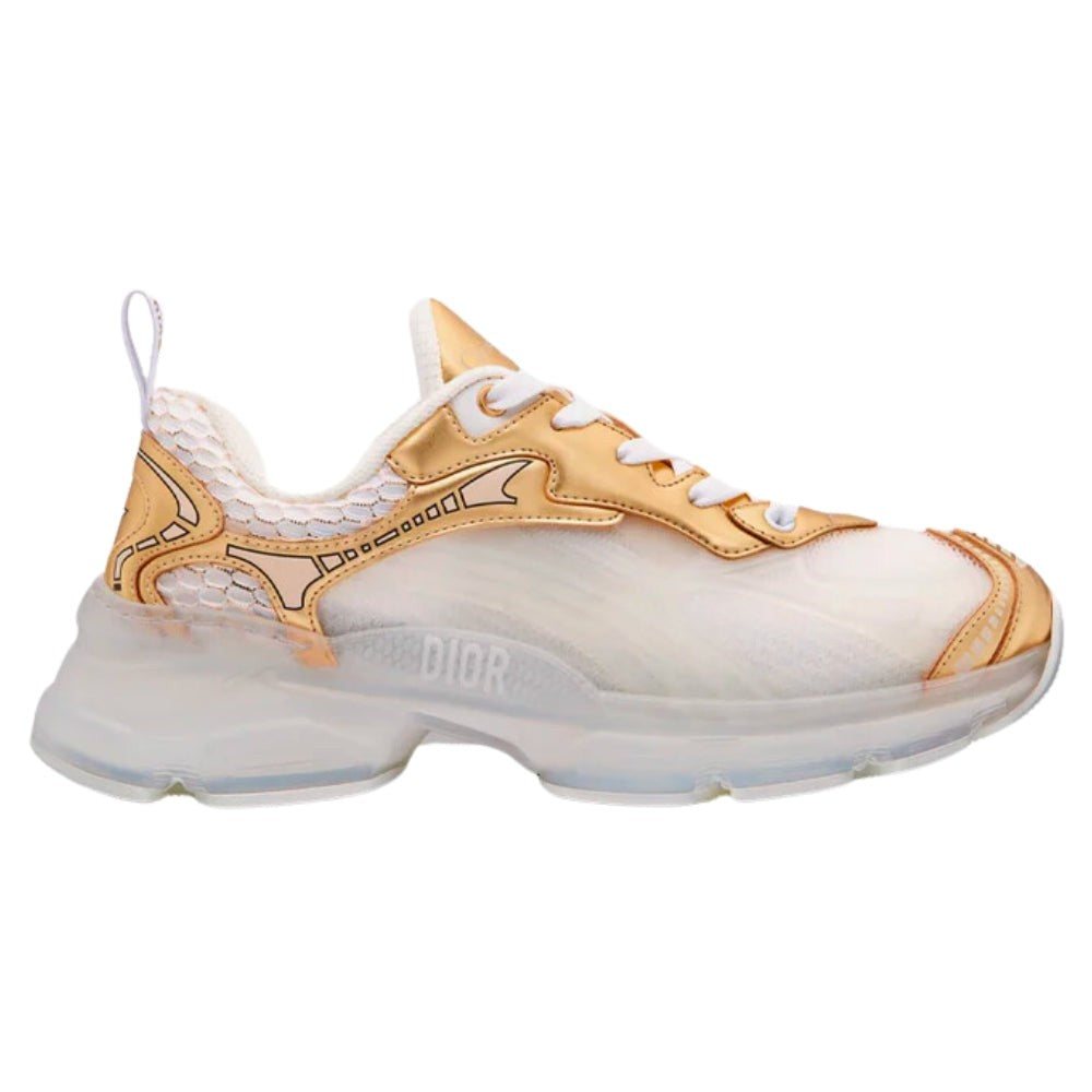 Dior Vibe Sneaker "White Mesh and Gold-Tone" - DUBAI ALL STAR