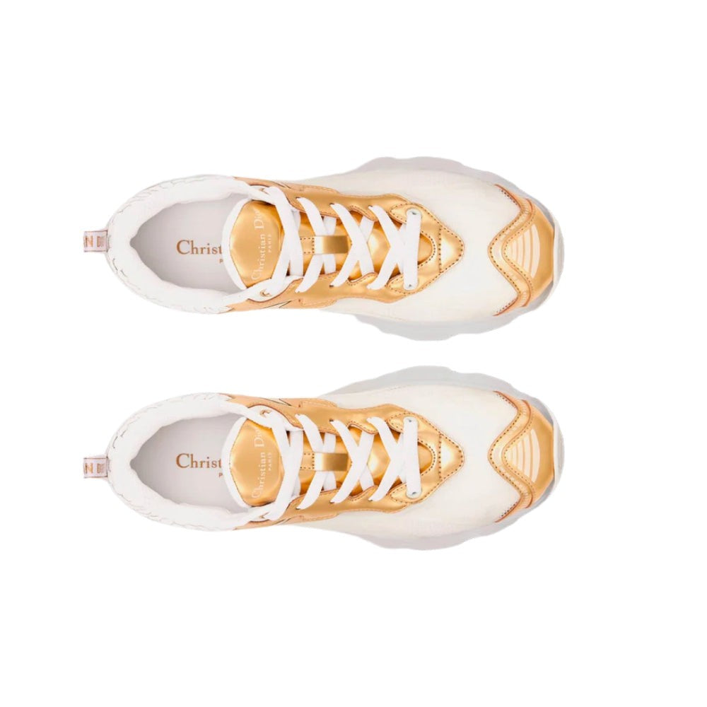 Dior Vibe Sneaker "White Mesh and Gold-Tone" - DUBAI ALL STAR