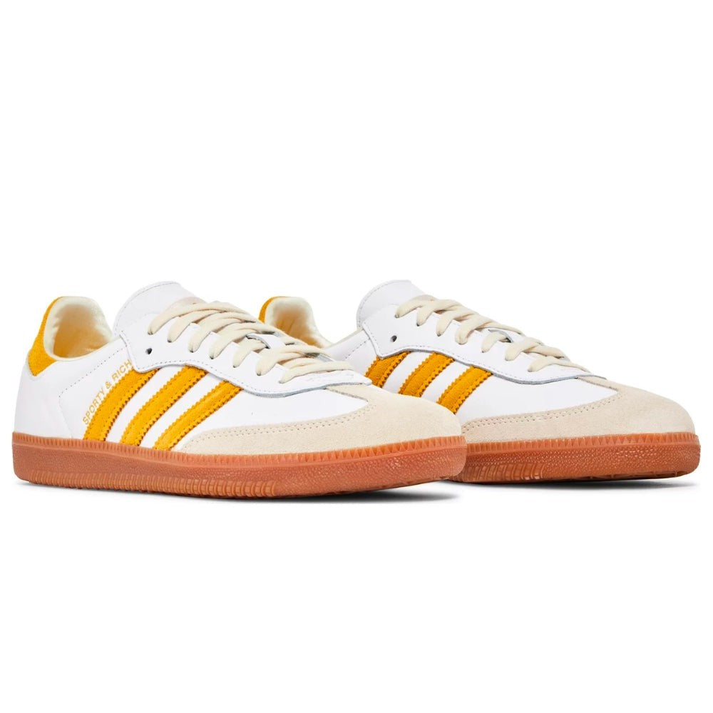 Sporty & Rich x Adidas Samba OG 'White Bold Gold' - DUBAI ALL STAR