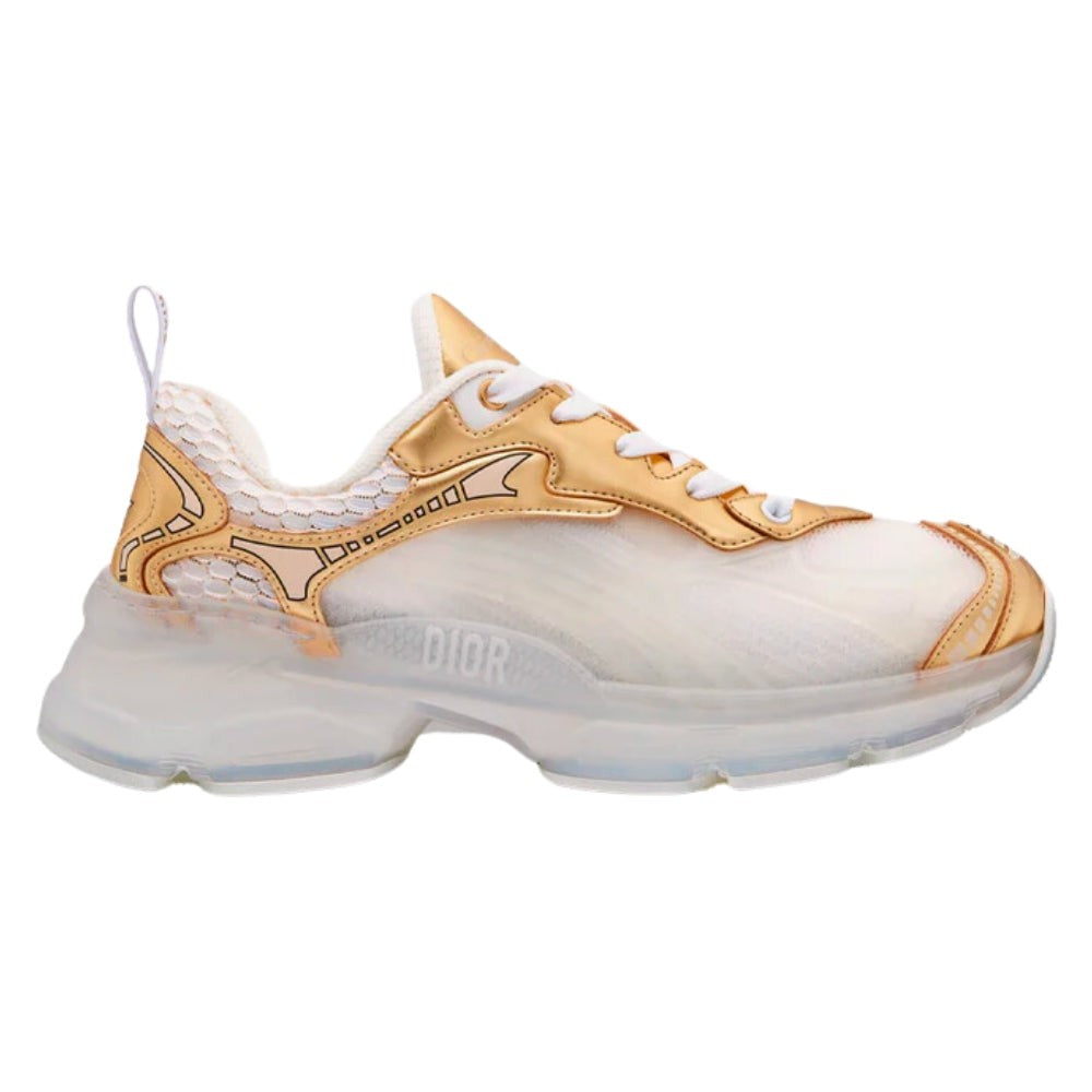 Dior Vibe Sneaker "White Mesh and Gold-Tone" - DUBAI ALL STAR