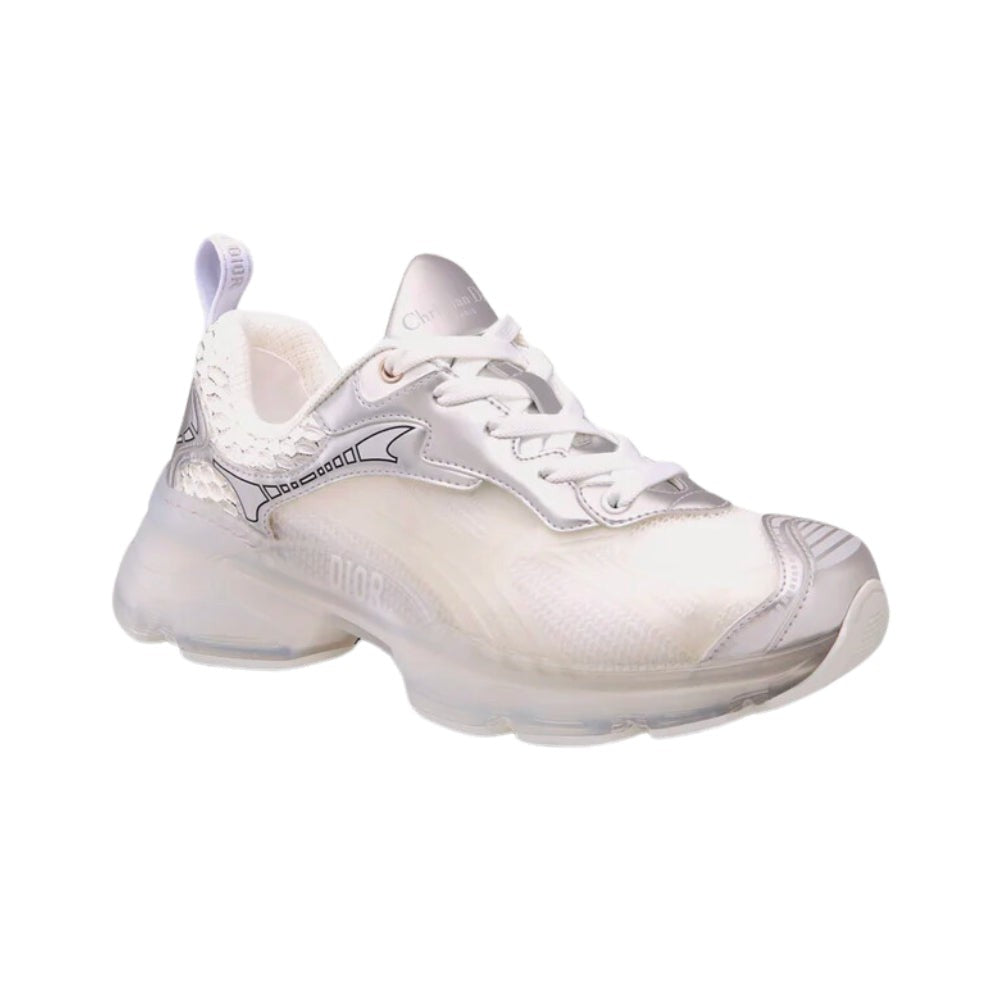 Dior Vibe Sneaker "White Mesh and Silver-Tone" - DUBAI ALL STAR