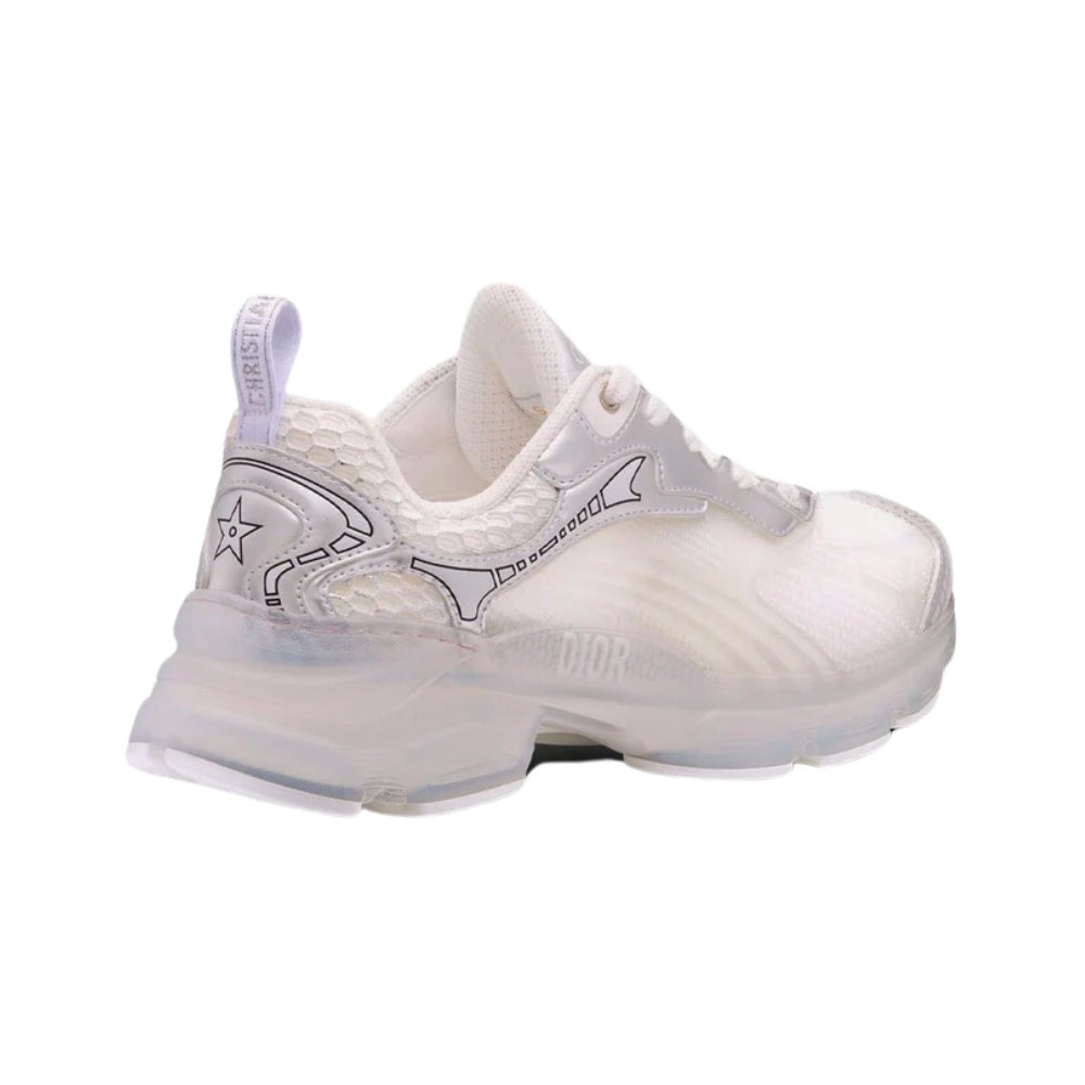 Dior Vibe Sneaker "White Mesh and Silver-Tone" - DUBAI ALL STAR