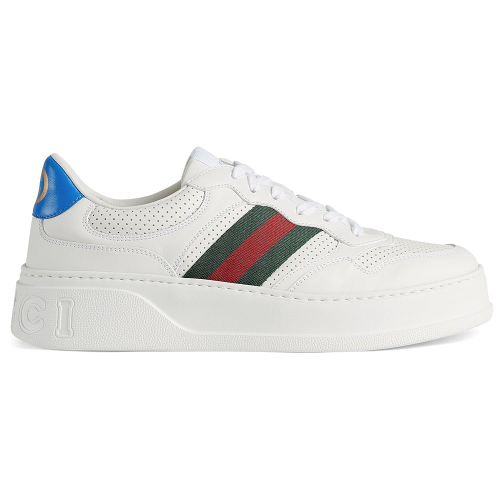 GUCCI Leather GG Embossed Sneakers "White" - DUBAI ALL STAR