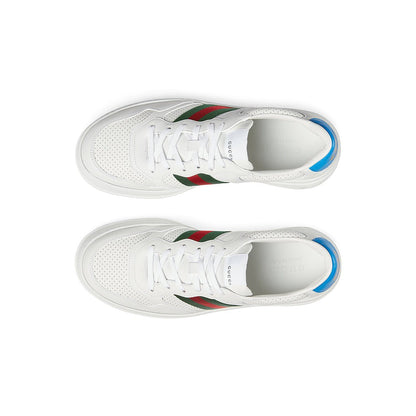 GUCCI Leather GG Embossed Sneakers "White" - DUBAI ALL STAR