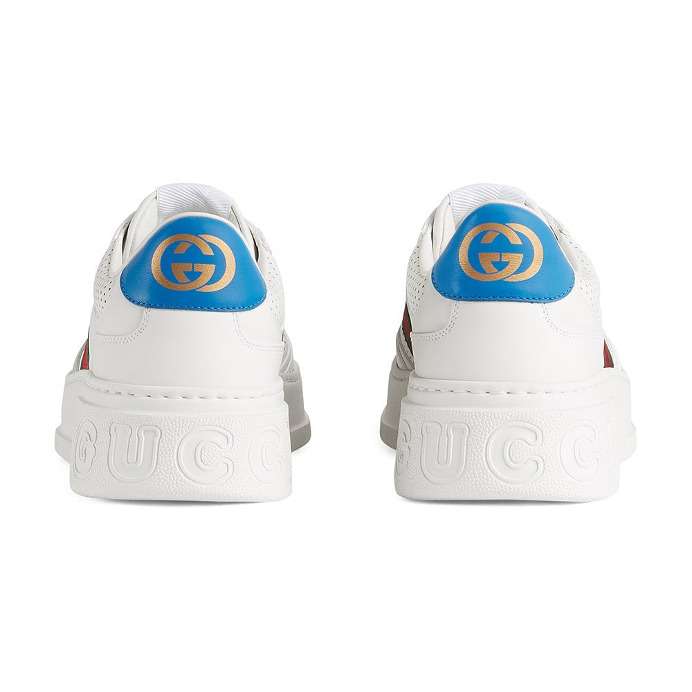 GUCCI Leather GG Embossed Sneakers "White" - DUBAI ALL STAR