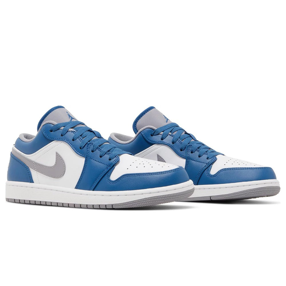 Air Jordan 1 Low 'True Blue Cement' - DUBAI ALL STAR