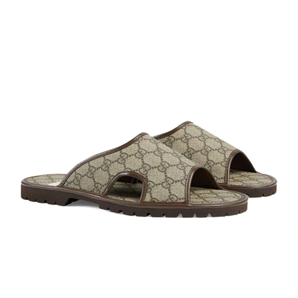 Gucci Men's GG Supreme Slide Sandal - DUBAI ALL STAR