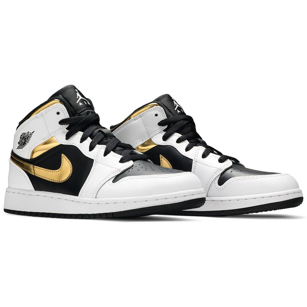 Air Jordan 1 Mid GS 'White Gold' - DUBAI ALL STAR