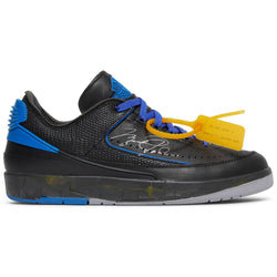 Off-White x Air Jordan 2 Retro Low SP 'Black Varsity Royal' - DUBAI ALL STAR